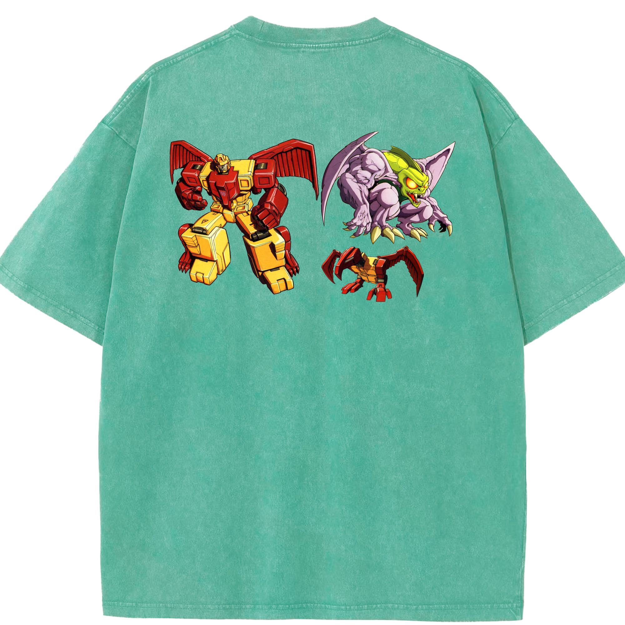 （画像用）  綿100% ヴィンテージ風 半袖Tシャツ（背面プリント）